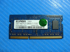 MacBook Pro A1278 Laptop Elpida 2Gb Memory PC3-12800S-11-10-B2 EBJ20UF8BDU0-GN-F - Tested Computer Laptop Parts