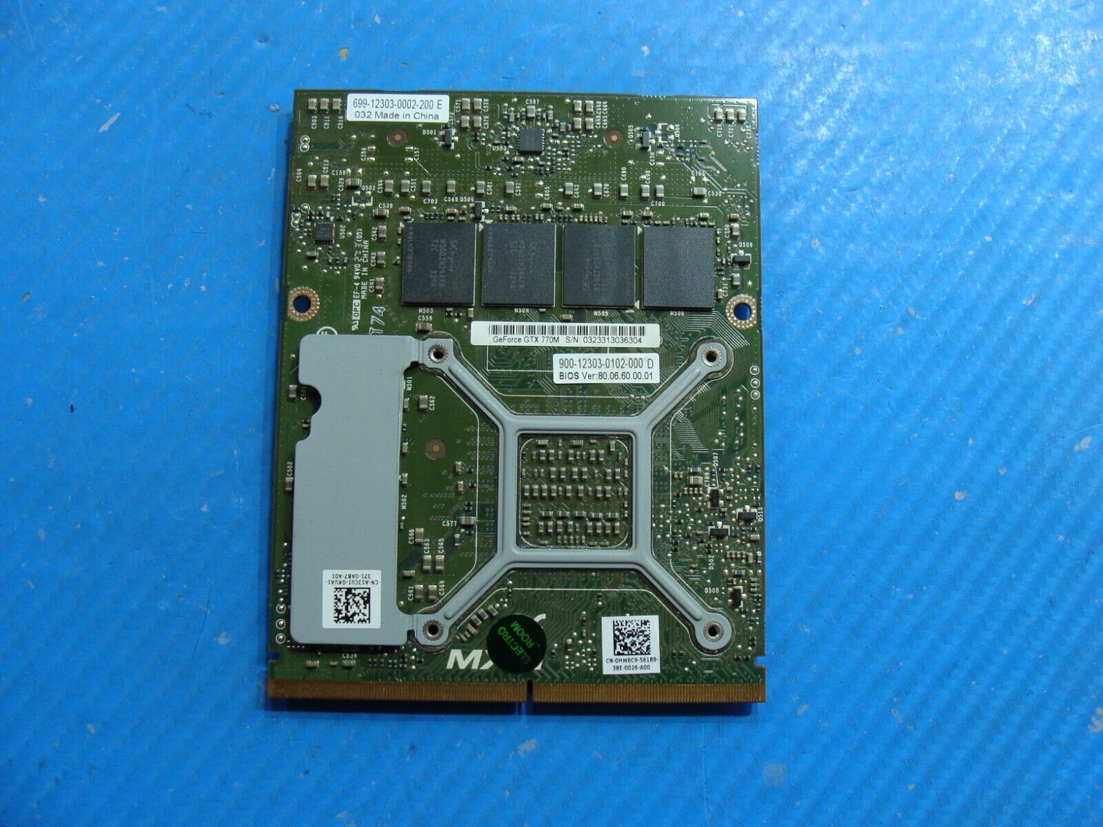Dell Alienware 17 NVIDIA Geforce GTX 770M 3GB Video Card HW6C9