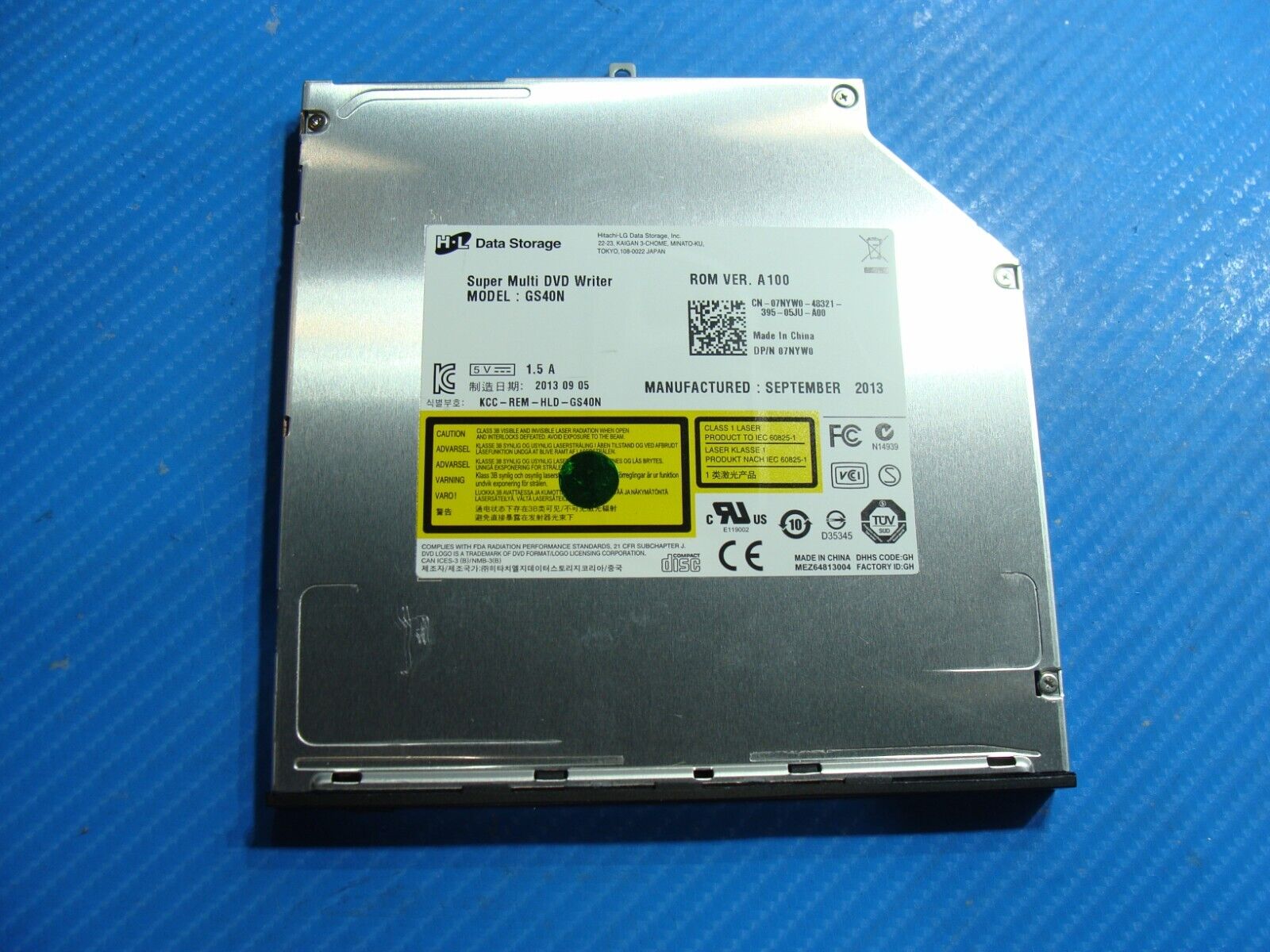 Dell Precision 15.6" M4700 OEM Laptop Super Multi DVD Burner Drive GS40N 7NYW0