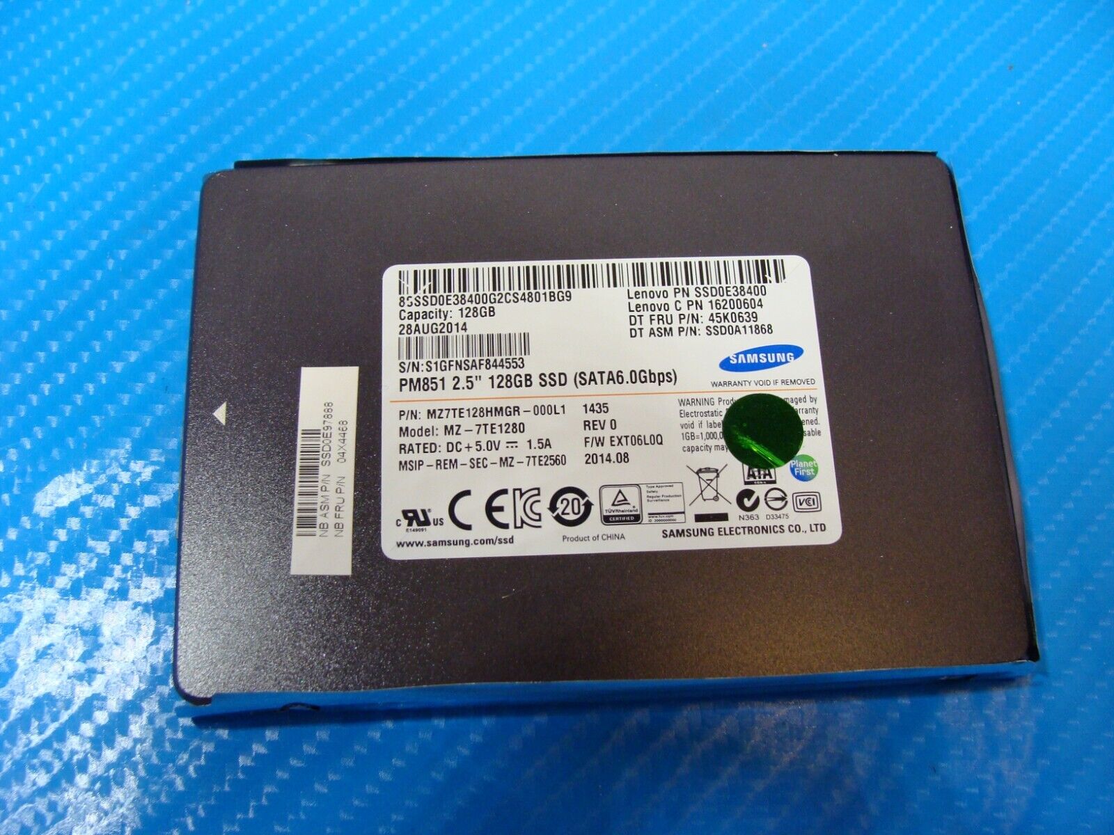 Lenovo T540P Samsung 128GB SATA 2.5