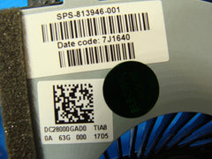 HP 15-af123cl 15.6" Genuine Laptop CPU Cooling Fan w/ Heatsink 813947-001