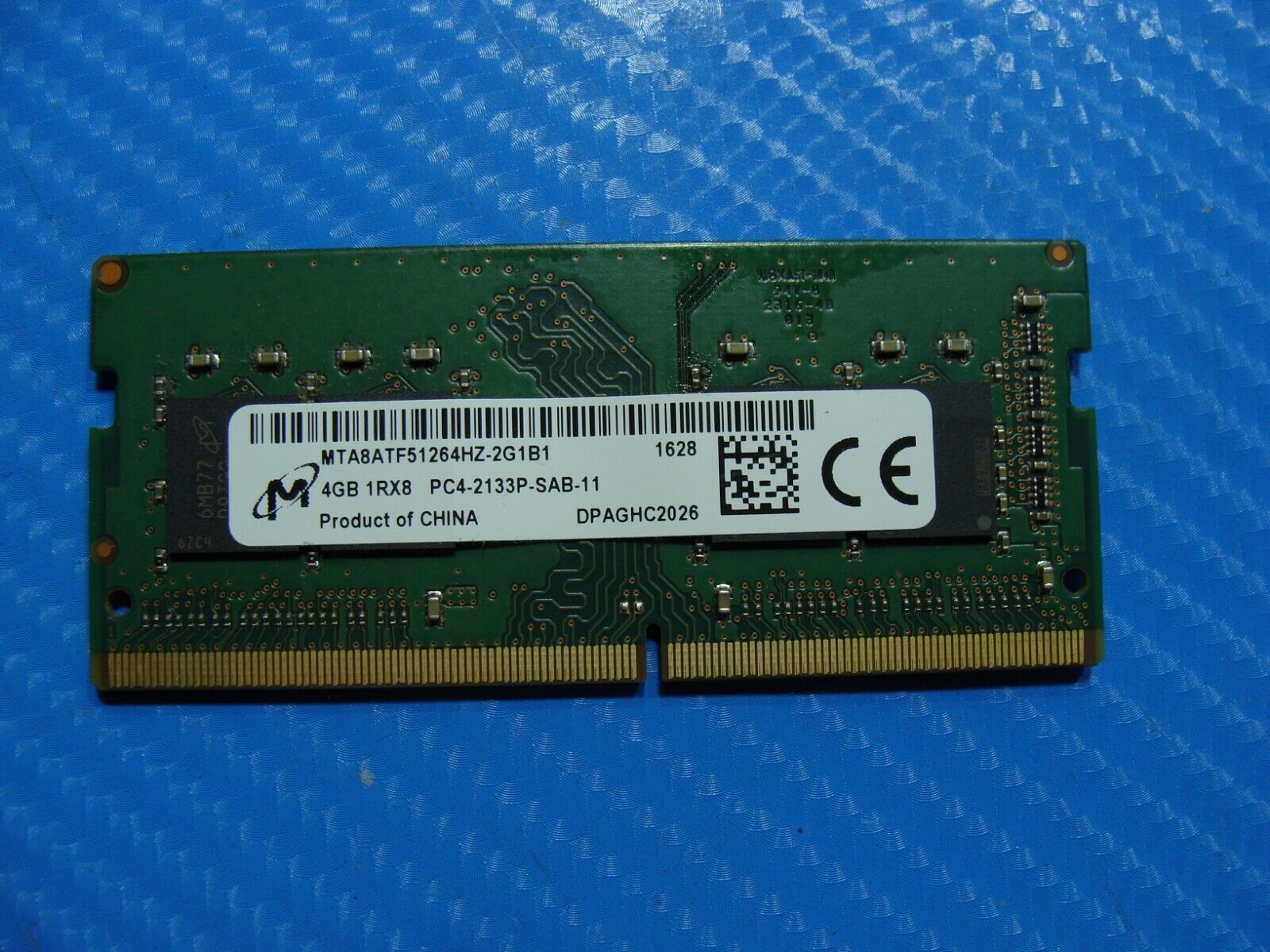 Dell E5570 Micron 4Gb 1Rx8 Memory Ram So-Dimm PC4-2133P MTA8ATF51264HZ-2G1B1