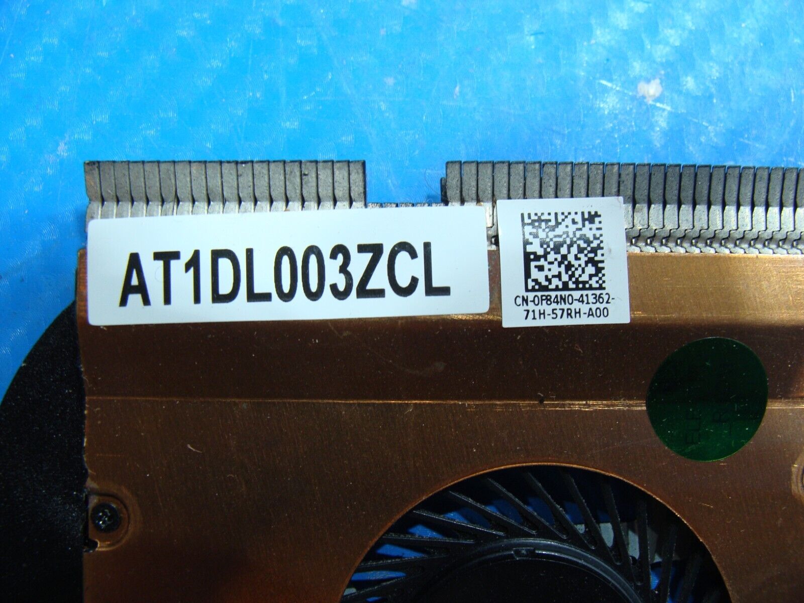 Dell Latitude 14” E7470 Genuine CPU Cooling Fan w/Heatsink P84N0 AT1DL003ZCL