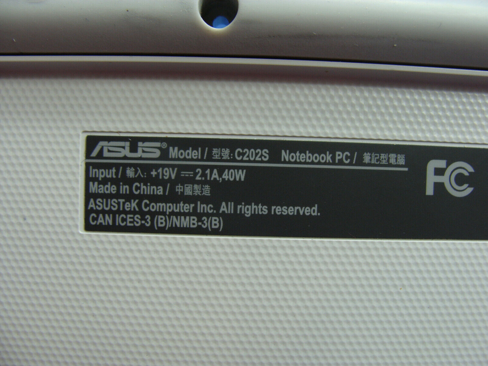 Asus Chromebook C202SA-YS02 11.6