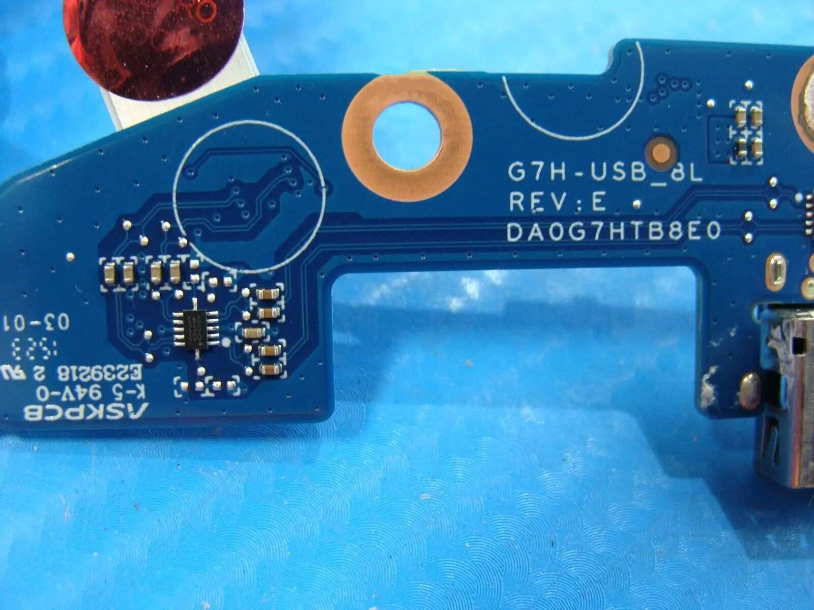 HP Pavilion 15.6” 15t-eg200 Genuine Laptop USB Port Board w/Cable DA0G7HTB8E0 - Tested Computer Laptop Parts