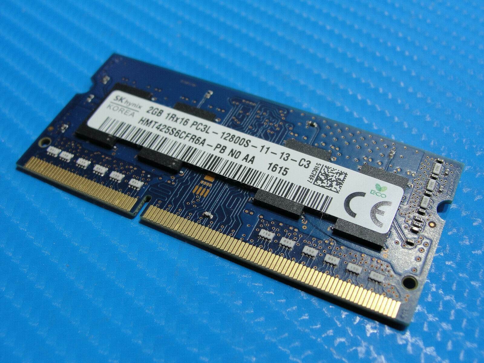 Dell 3558 SO-DIMM SK hynix 2GB Memory PC3L-12800S-11-13-C3 HMT425S6CFR6A-PB - Tested Computer Laptop Parts