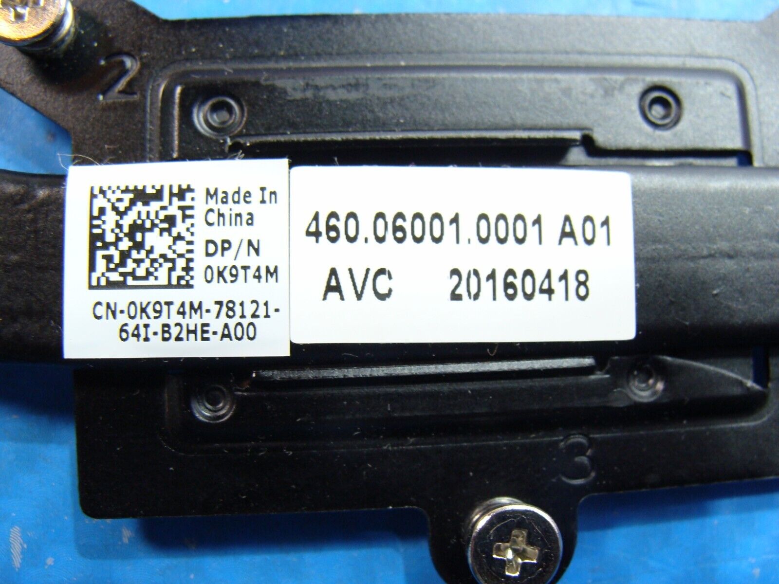 Dell Latitude 3570 15.6 Genuine CPU Cooling Heatsink K9T4M 460.06001.0001