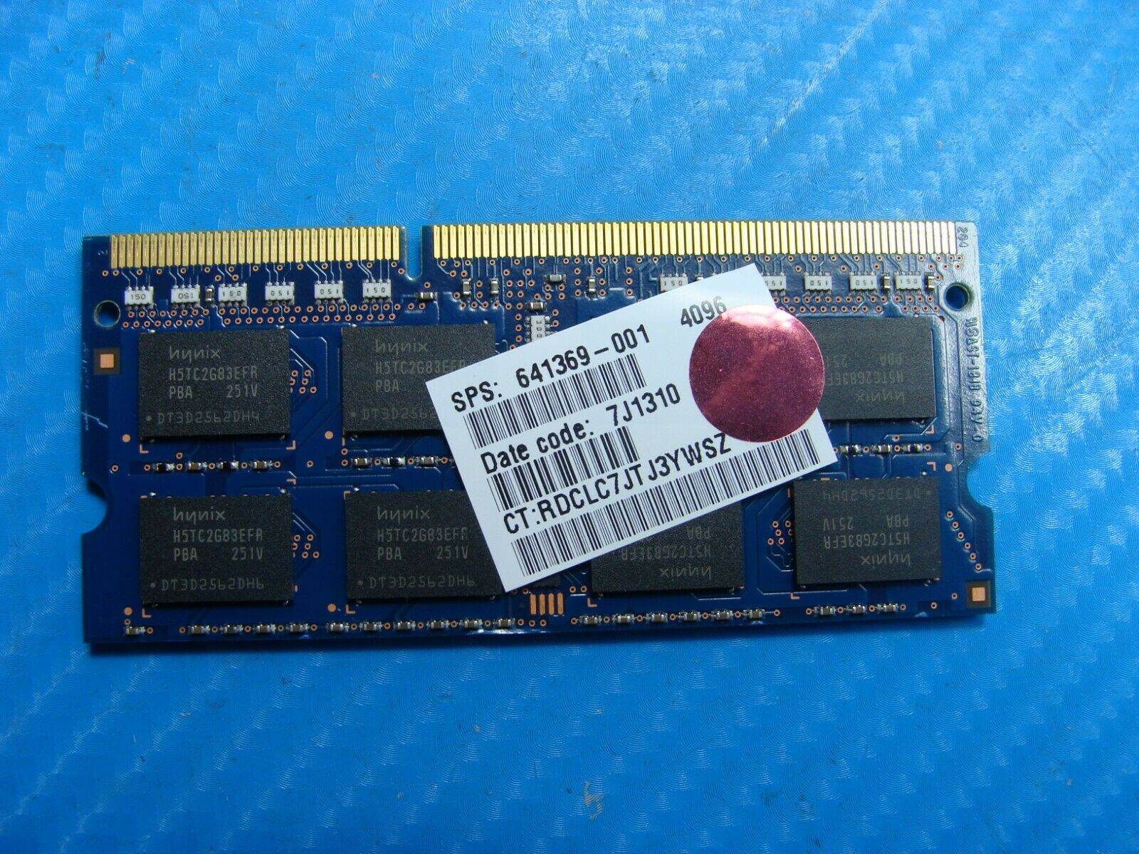 HP m6-1225dx SO-DIMM SK Hynix 4GB Memory PC3L-12800S-11-12-F3 HMT351S6EFR8C-PB - Tested Computer Laptop Parts