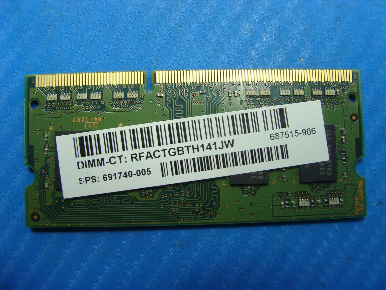 Dell Vostro 3500 Samsung 4GB PC3L-12800S SO-DIMM Memory RAM M471B5173EB0-YK0 