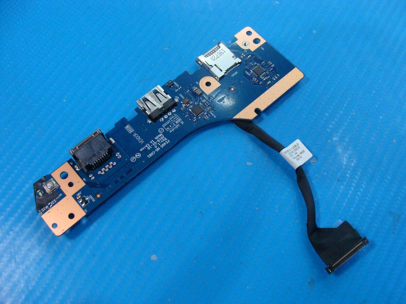 Lenovo ThinkPad E495 IO Power Button Board USB Ethernet Board w/Cable NS-C061 - Tested Computer Laptop Parts