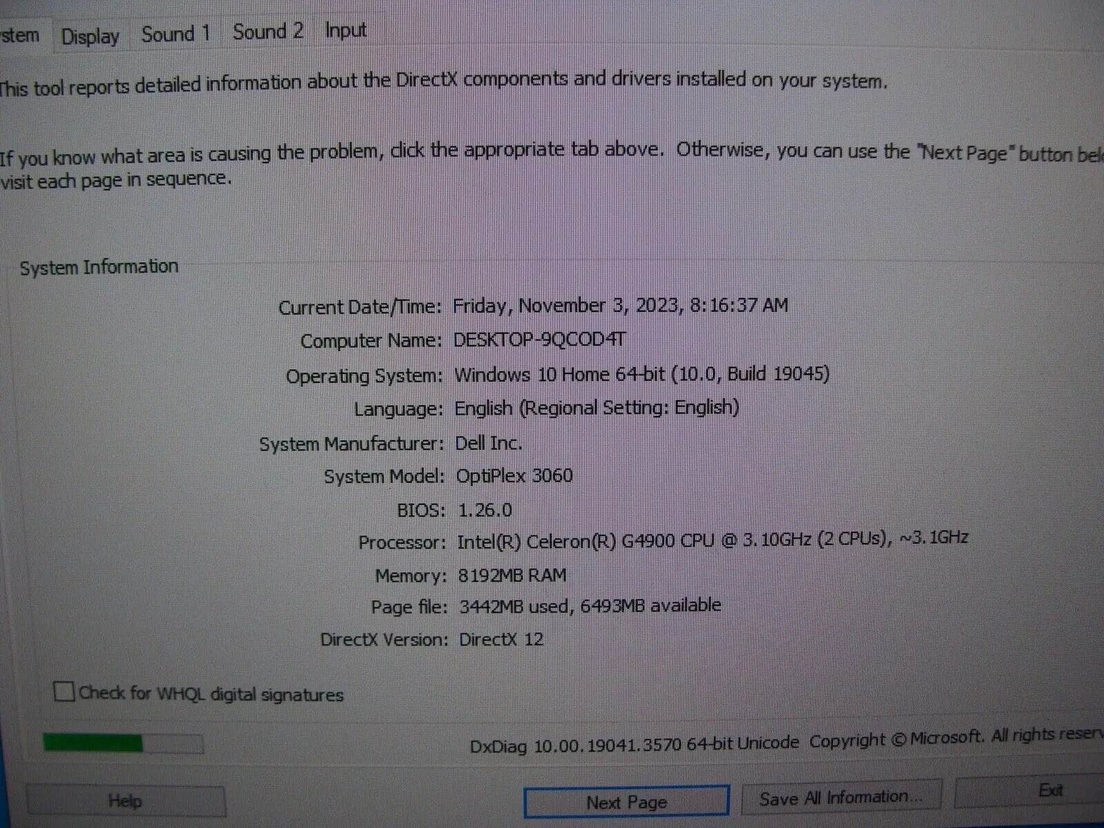 Exclusive Wifi+ Dell Optiplex 3060 SFF Celeron G4900 3.1GHz 8GB RAM 256GB SSD - Tested Computer Laptop Parts