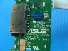 Asus 15.6” Q525UA-BI7T11 Genuine Laptop USB Card Reader Board w/Cable - Tested Computer Laptop Parts