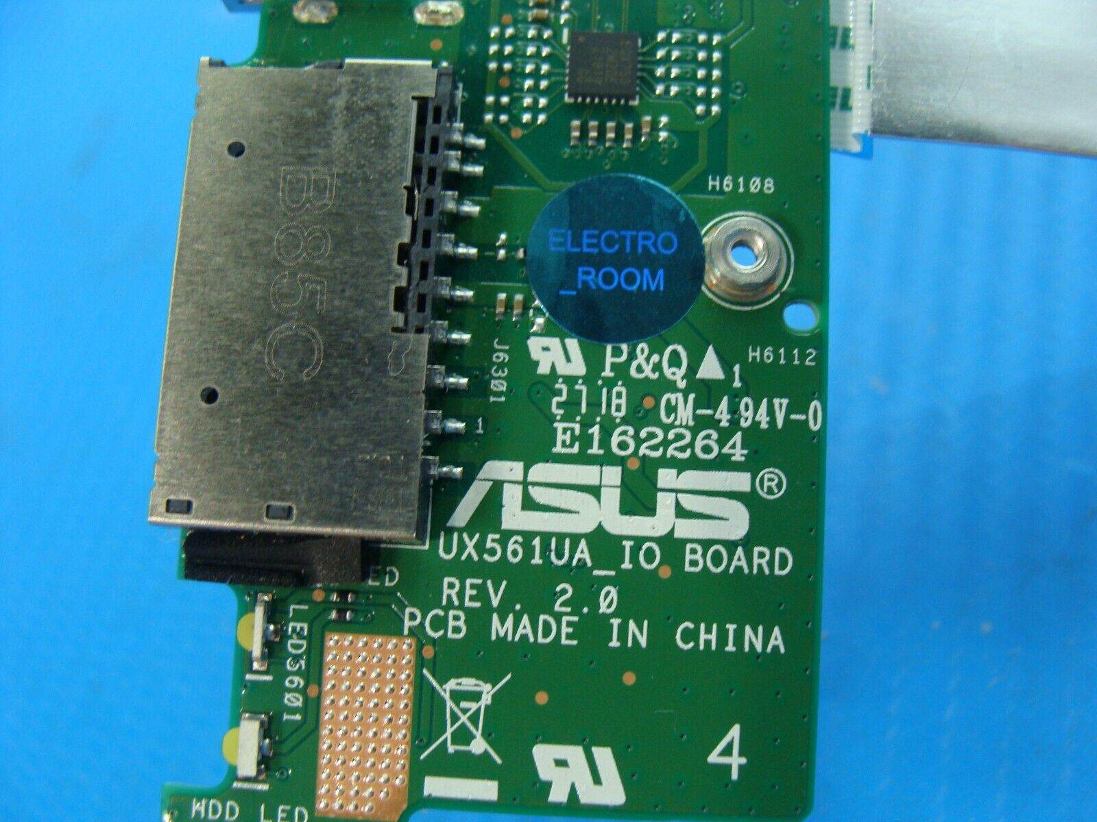 Asus 15.6” Q525UA-BI7T11 Genuine Laptop USB Card Reader Board w/Cable - Tested Computer Laptop Parts