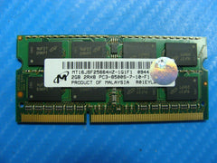 MacBook Pro A1278 Micron 2GB PC3-8500S SO-DIMM Memory RAM MT16JSF25664HZ-1G1F1 - Tested Computer Laptop Parts