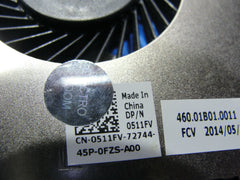Dell Inspiron 15 3541 15.6" Genuine Laptop Cooling Fan w/ Heatsink 511FV #1 Dell