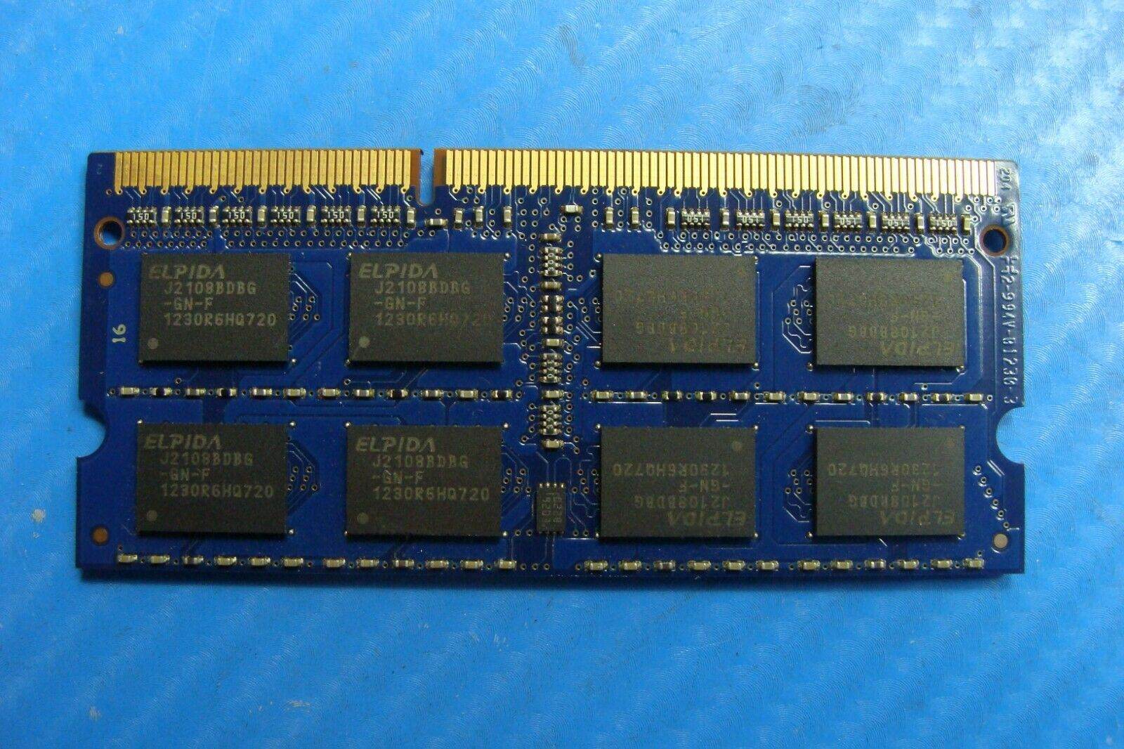 MacBook A1278 Elpida 4Gb 2Rx8 Memory Ram So-Dimm pc3-12800s ebj41uf8bdu0-gn-f - Tested Computer Laptop Parts