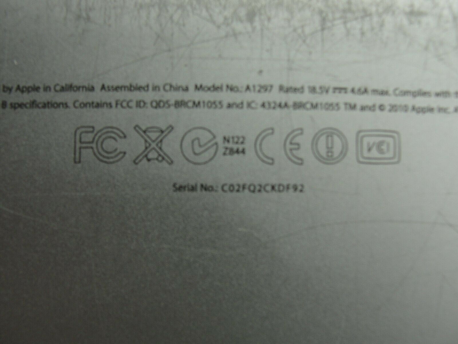 MacBook Pro A1297 17