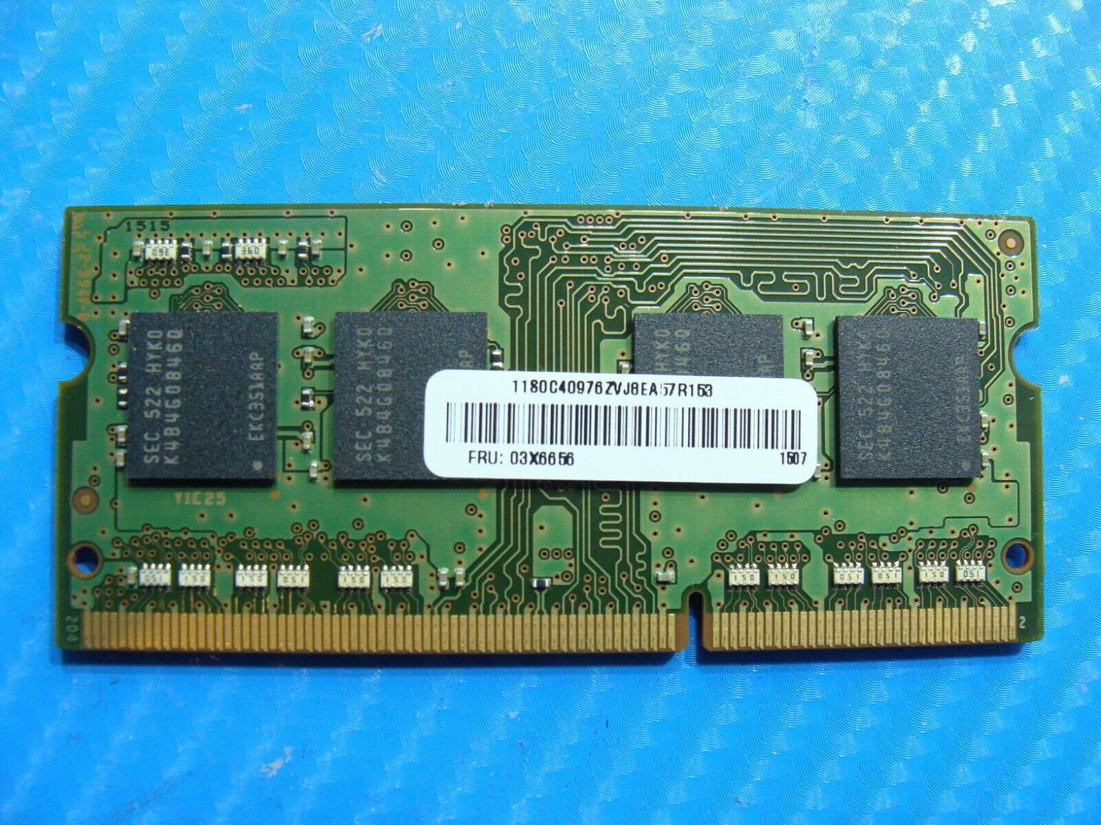 Lenovo T450s Samsung 4GB 1Rx8 PC3L-12800S Memory Ram SO-DIMM M471B5173QH0-YK0 - Tested Computer Laptop Parts