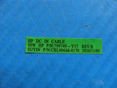 HP 15-dy2044nr 15.6 DC IN Power Jack w/Cable 799749-Y17