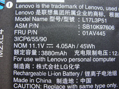 Lenovo ThinkPad E590 15.6" Genuine Battery 11.1V 45Wh 3880mAh L17L3P51 01AV445