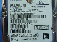 HP 15-P390NR HGST 1TB SATA 2.5 5400RPM HDD Hard Drive HTS541010A9E680 778192-005