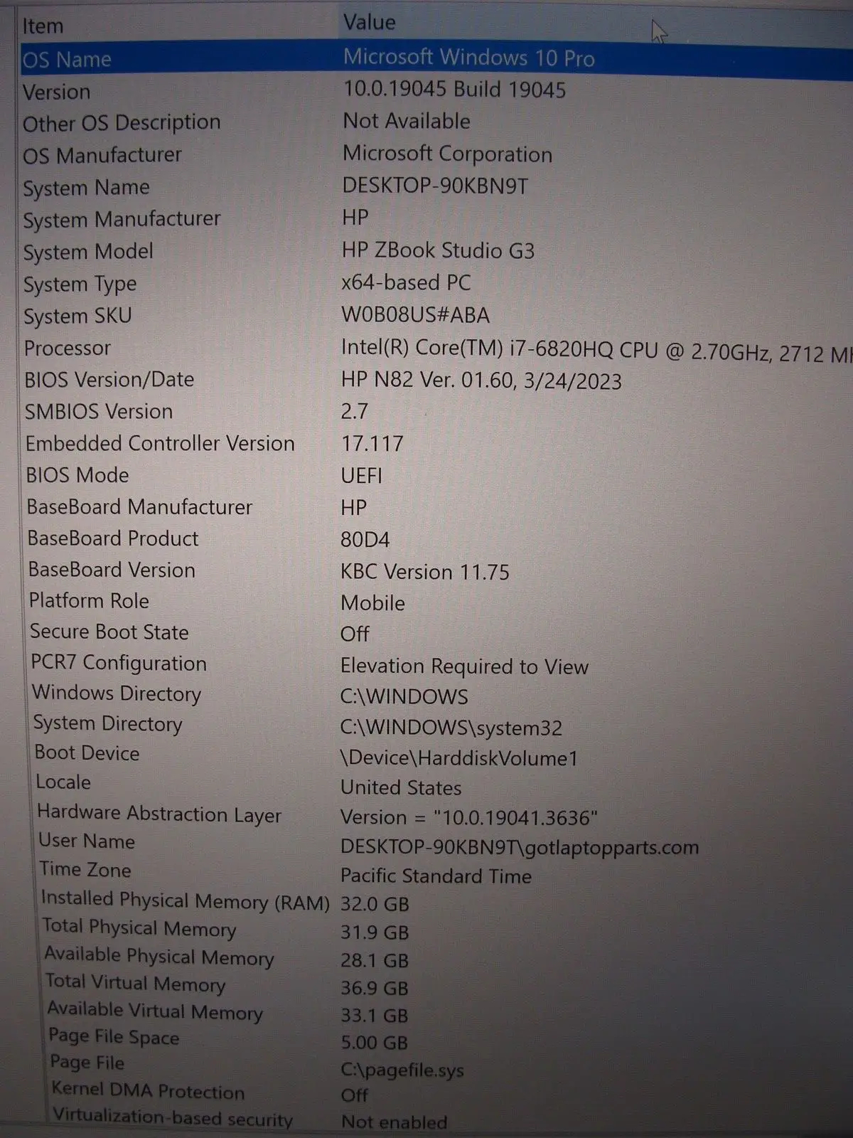 OB A+ 4K UHD HP ZBook Studio G3 i7-6820HQ 2.70GHz 32GB 512GB SSD Quadro M1000M