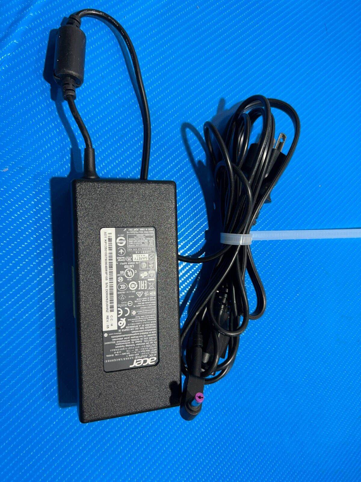 Acer Predator Helios 300 Ac Adapter Charger & Power Cord 135W ADP-135KB T - Tested Computer Laptop Parts