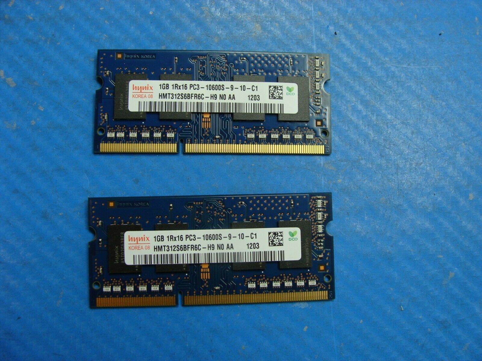 Apple A1347 SODIMM Hynix 2GB 1GBx2 Memory PC3-10600S-9-10-C1 HMT312S6BFR6C - Tested Computer Laptop Parts
