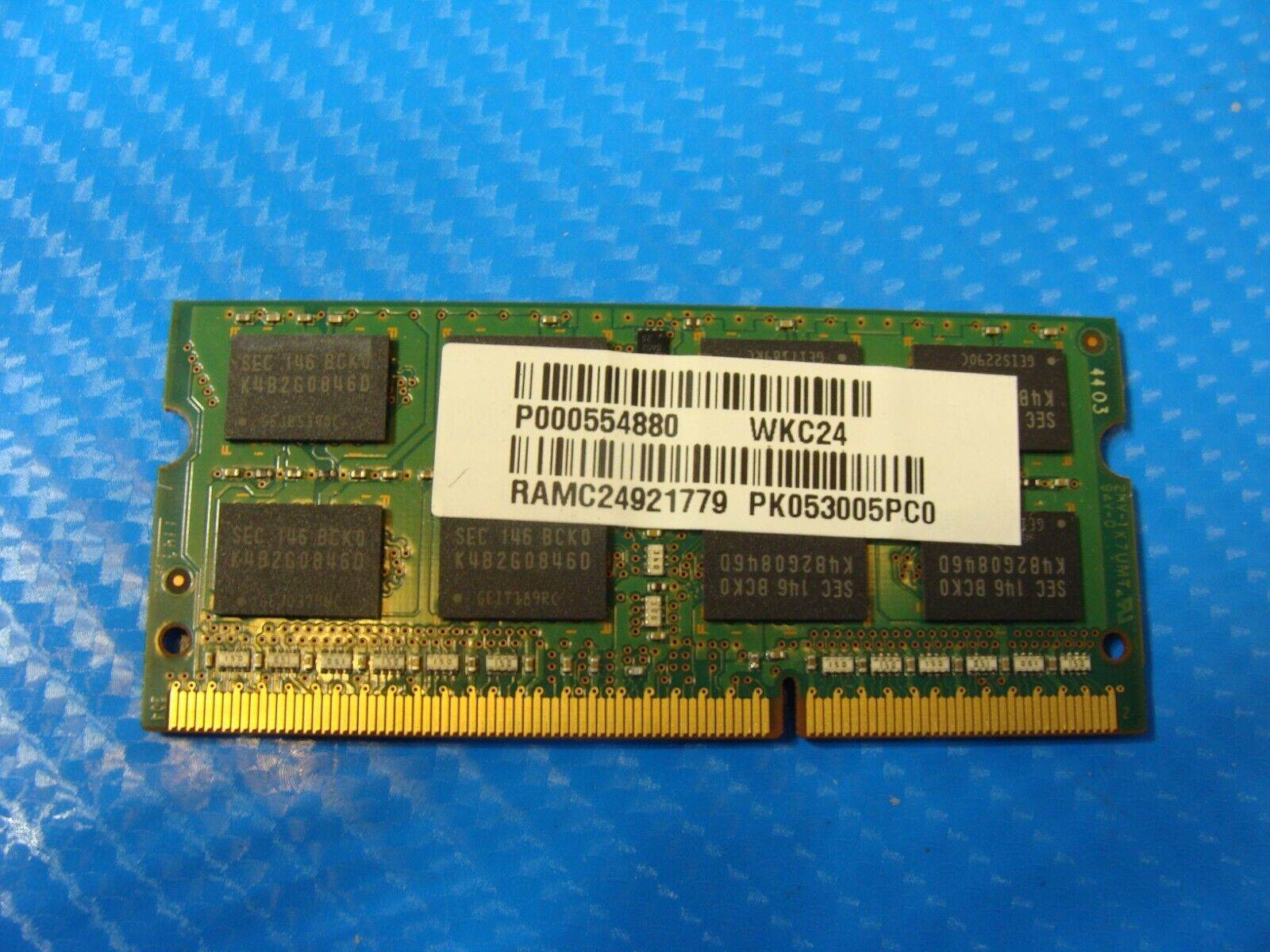 Toshiba P855 Samsung 4GB 2Rx8 Memory Ram PC3-12800S M471B5273DH0-CK0 - Tested Computer Laptop Parts