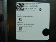 HP Pavilion x360 14m-dh0001dx 14 Bottom Case Base Cover L52881-001