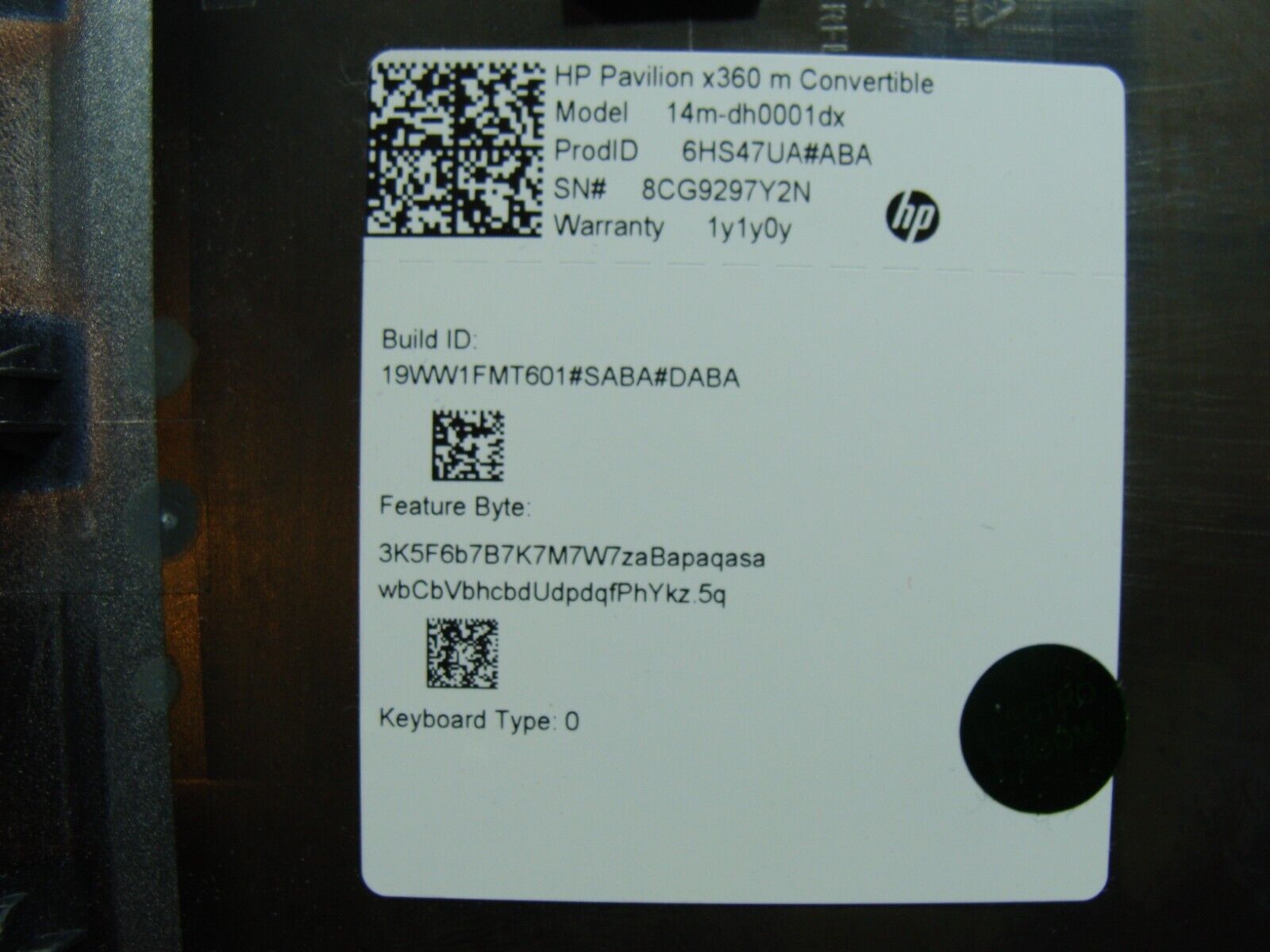 HP Pavilion x360 14m-dh0001dx 14 Bottom Case Base Cover L52881-001