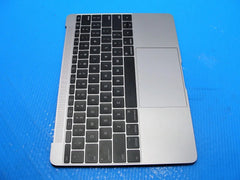 MacBook A1534 12" 2017 MNYG2LL/A Top Case w/Keyboard Space Grey 661-06793