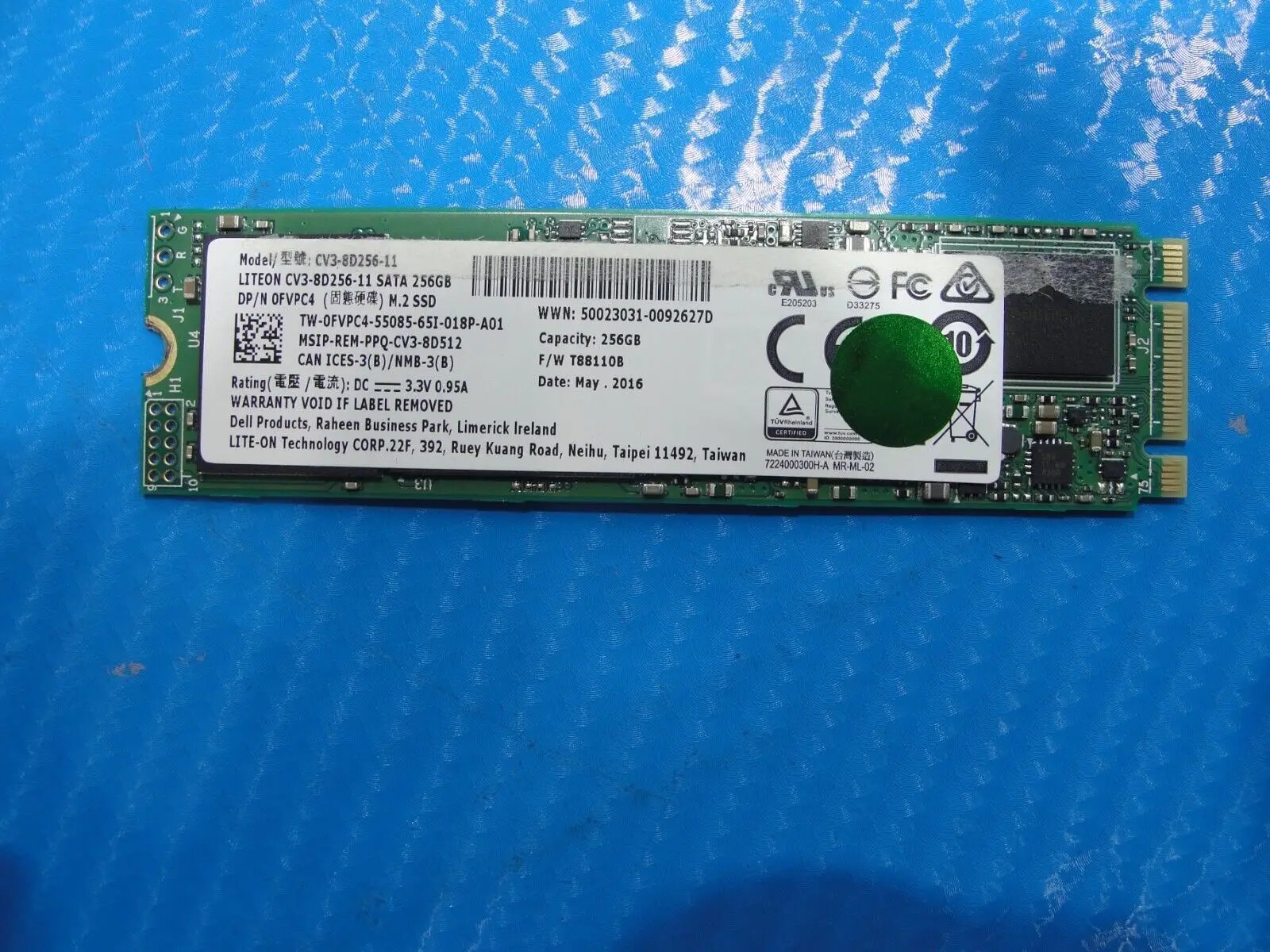 Dell E5470 LITEON M.2 SATA 256GB SSD Solid State Drive CV3-8D256-11 FVPC4
