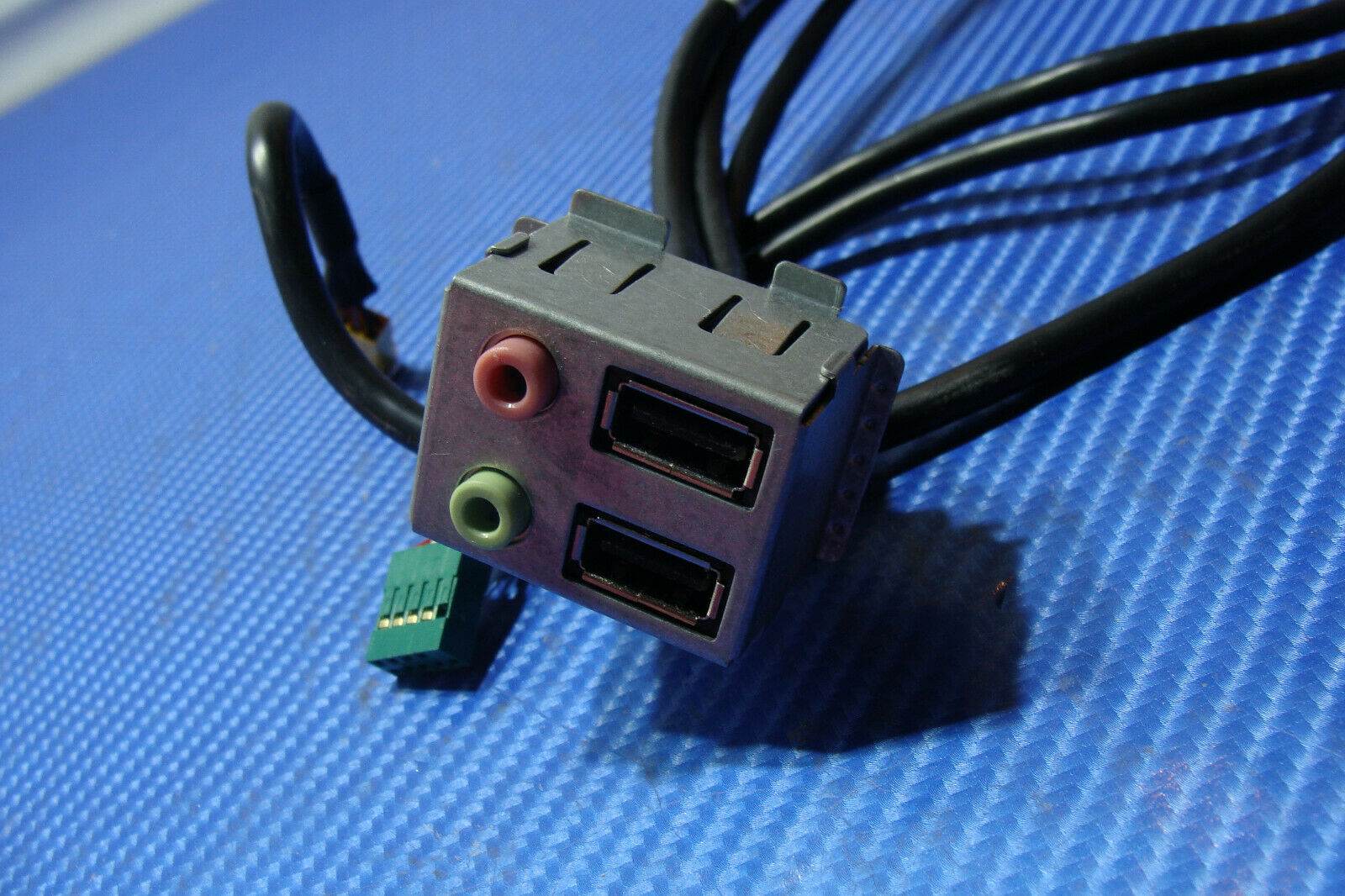 Dell Precision T5600 Genuine Desktop Audio USB I/O Panel w/Cable G262N ER* - Tested Computer Laptop Parts