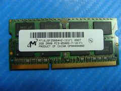 MacBook Pro A1278 Micron 2GB PC3-8500S SO-DIMM Memory RAM MT16JSF25664HZ-1G1F1 - Tested Computer Laptop Parts