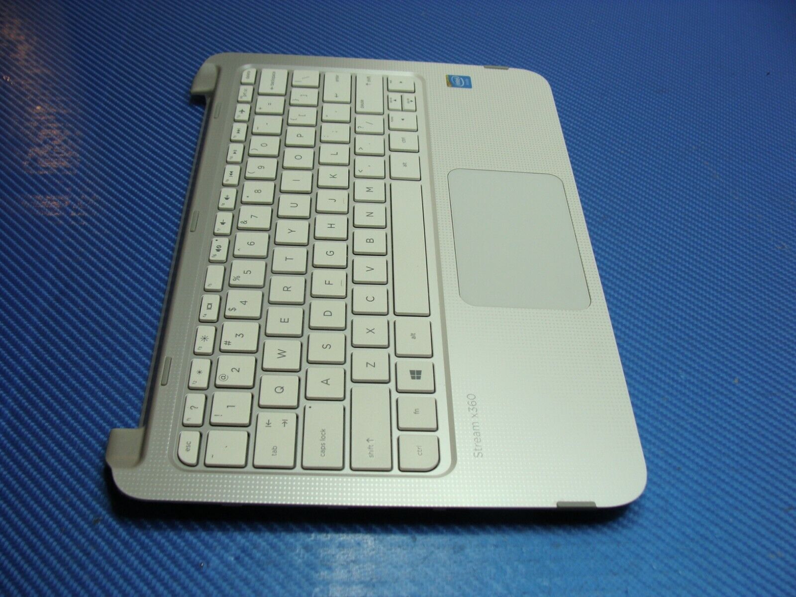 HP Stream x360 11.6 11-p015wm Genuine Palmrest w/TouchPad Keyboard AP1A6000440