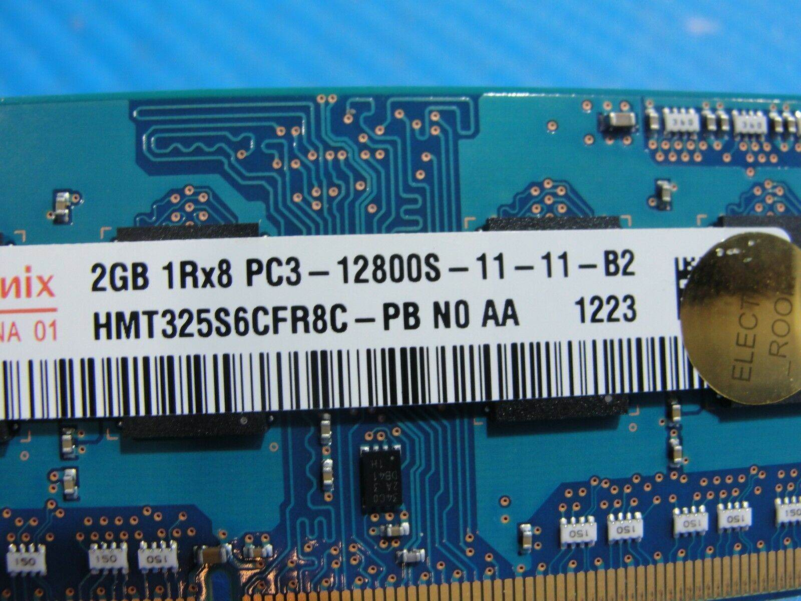 MacBook A1286 SO-DIMM Hynix 2GB Memory RAM PC3-12800S-11-11-B2 HMT325S6CFR8C-PB - Tested Computer Laptop Parts