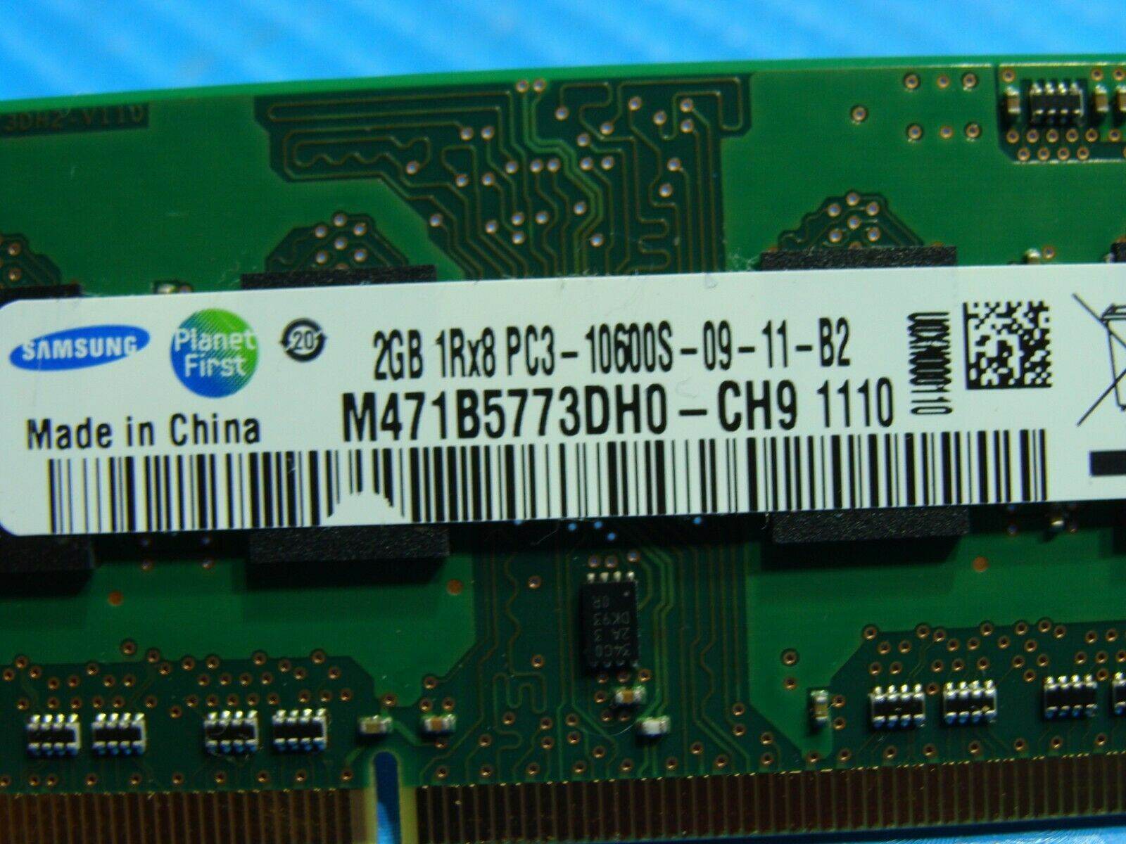 MacBook A1278 Samsung 2GB PC3-10600S SO-DIMM RAM Memory M471B5773DH0-CH9 - Tested Computer Laptop Parts