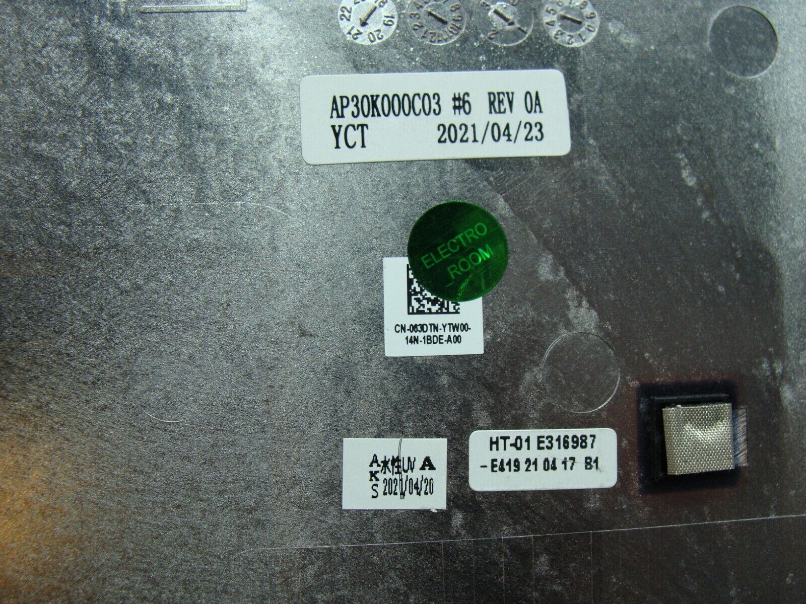 Dell Latitude 5420 14 Bottom Case Base Cover 63DTN AP30K000C03