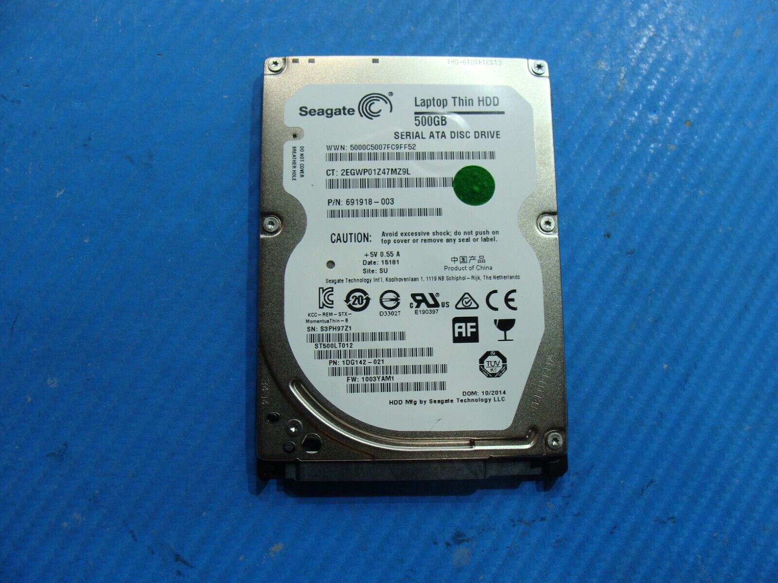 HP 15-f039wm 500GB SATA 2.5