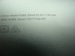 MacBook Pro A1989 MV962LL/A Mid 2019 13" Bottom Case Space Gray 923-03175 Grd A 