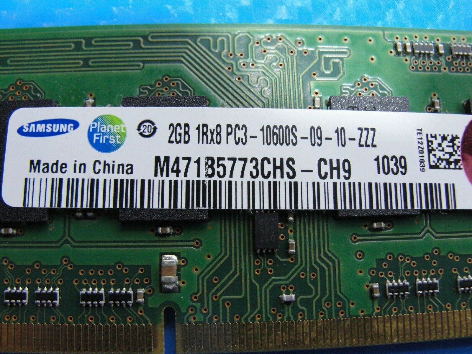 Toshiba L655D-S5159 Samsung 2GB PC3-10600S SO-DIMM Memory RAM M471B5773CHS-CH9 - Tested Computer Laptop Parts