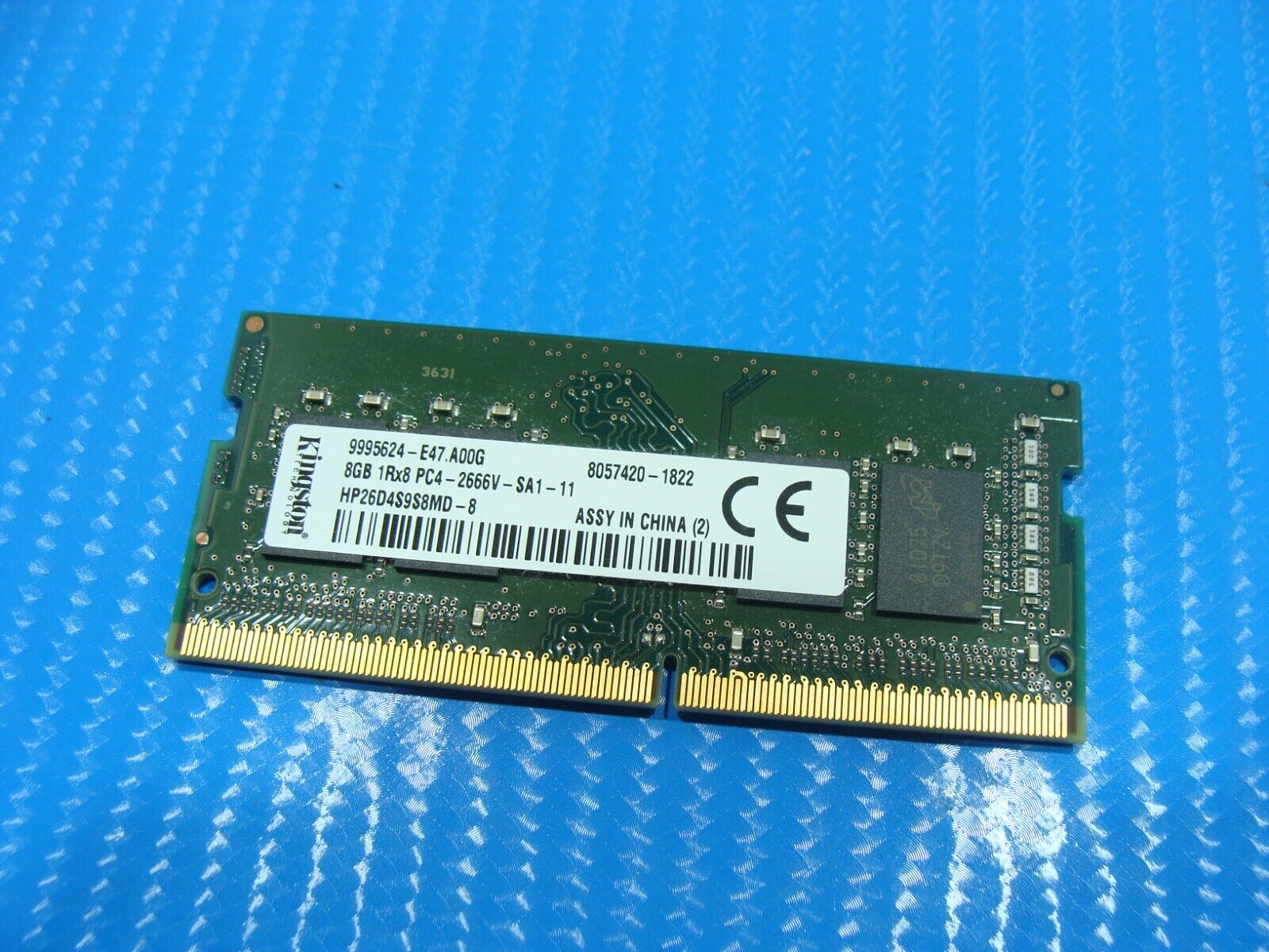 HP 840 G5 Kingston 8GB 1Rx8 PC4-2666V Memory RAM SO-DIMM HP26D4S9S8ME-8