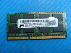 Toshiba A505-S6005 Micron 2GB PC3-8500S RAM Memory SO-DIMM MT16JSF25664HZ-1G1F1 - Tested Computer Laptop Parts