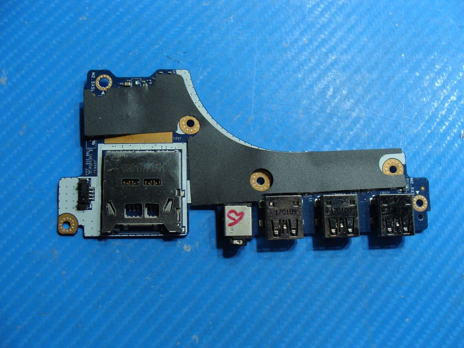 Dell Precision 7510 15.6" Genuine USB Audio SD Card Reader Board 6GDMP LS-C543P