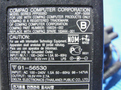 Genuine Compaq OEM AC Adapter Power Charger 18.5V 2.7A 65W 163444-001 159224-002 - Tested Computer Laptop Parts