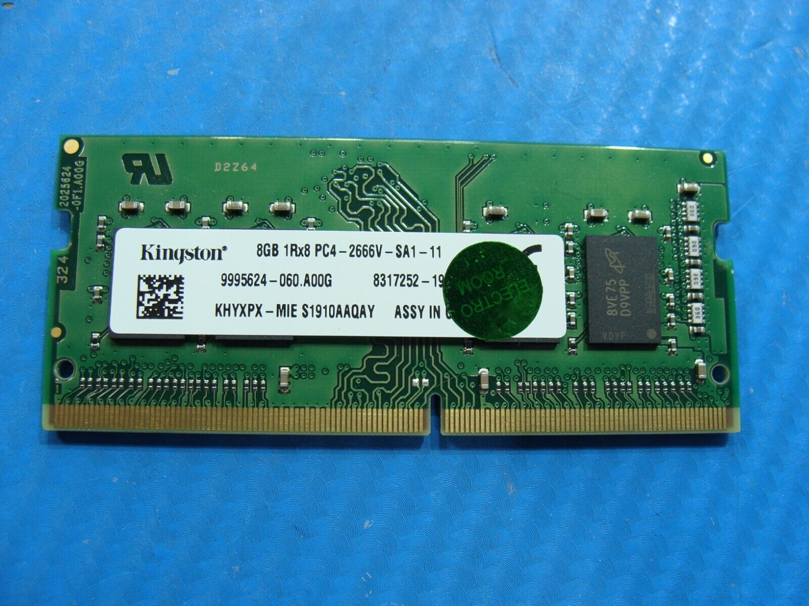 Dell 5584 So-Dimm Kingston 8GB 1Rx8 Memory RAM PC4-2666V 9995624-060.A00G