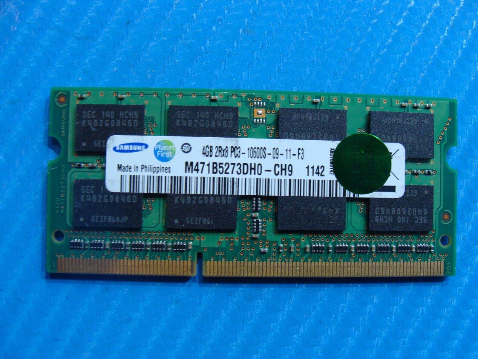 Lenovo Yoga 15 Samsung 4GB PC3-10600S SO-DIMM Memory Ram M471B5273DH0-CH9 - Tested Computer Laptop Parts