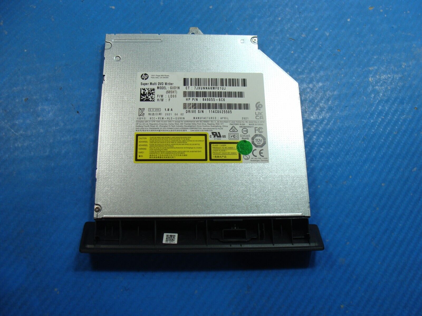 HP AIO 21.5 22-df10266t Genuine Super Multi DVD Burner Drive GUD1N 849055-6C6