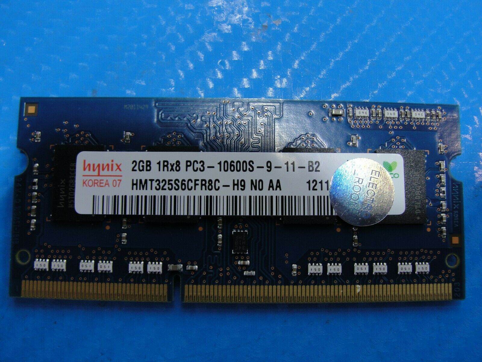 MacBook A1286 Laptop Hynix 2GB Memory RAM PC3-10600S-9-11-B2 HMT325S6CFR8C-H9 - Tested Computer Laptop Parts